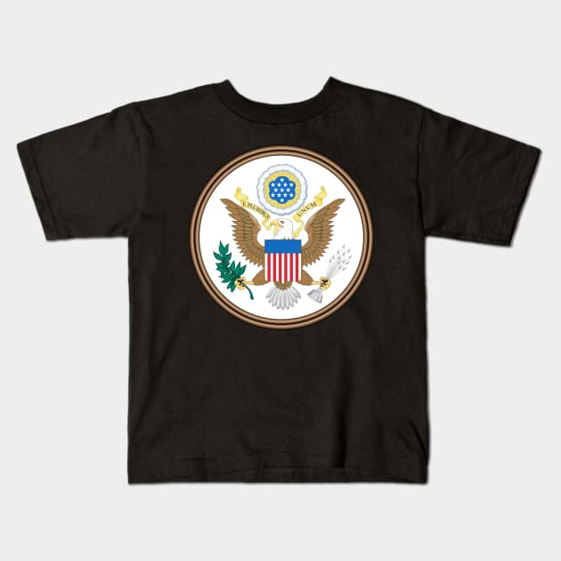 Great Seal of the United States Kids T-Shirt by Wickedcartoons